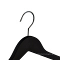 Custom LOGO good quality ABS plastic clothes hanger black plastic heavy duty hanger